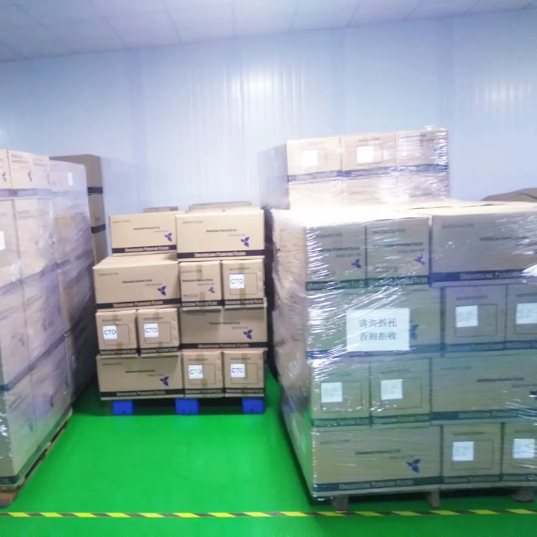 The items have been produced, packed, and stored in the warehouse