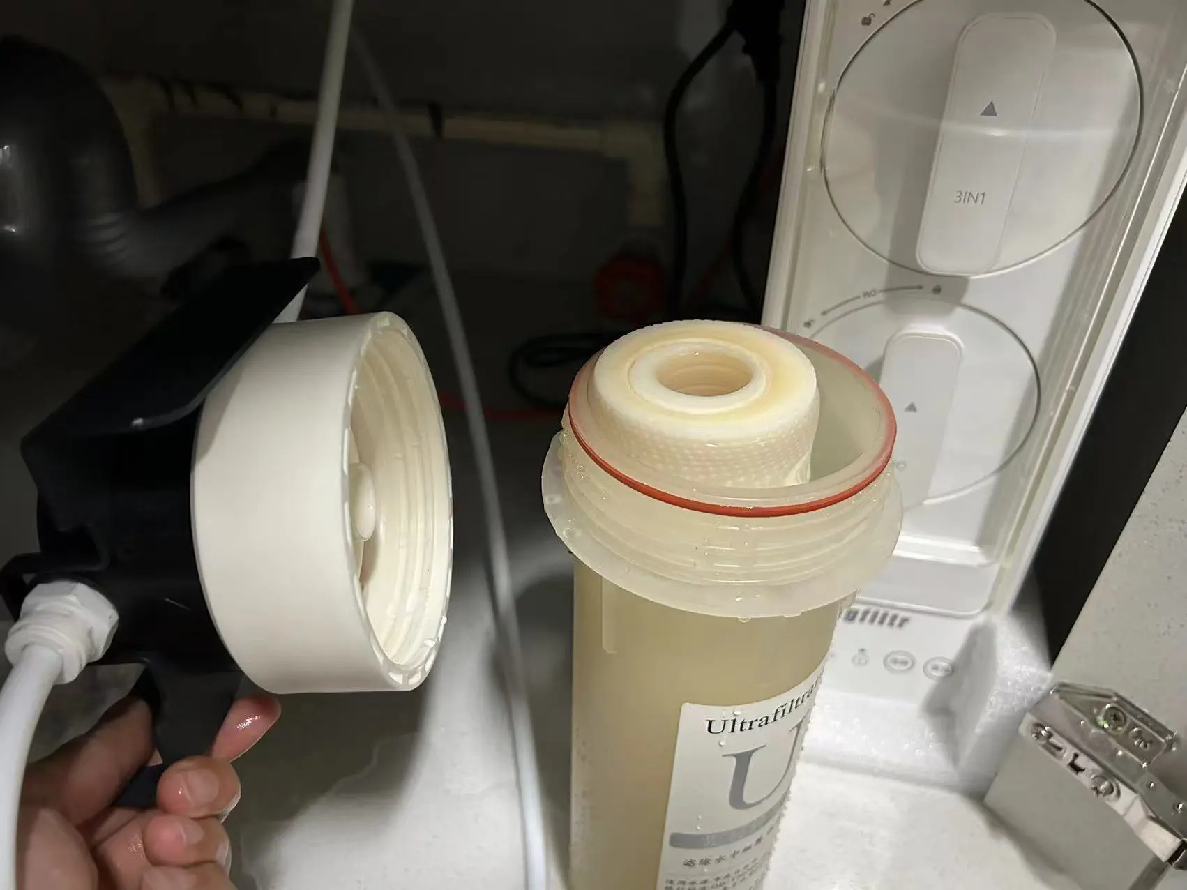 The Vereaqua cartridge fits perfectly in the kingfiltr water pufifier