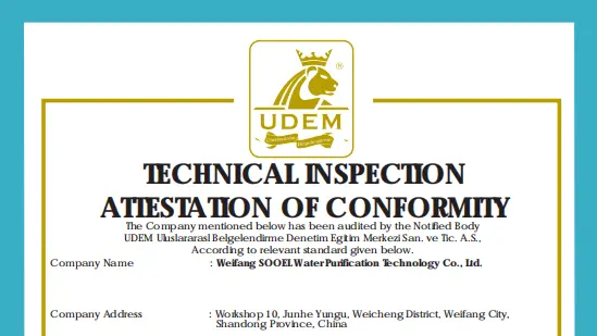 TECHNICAL INSPECTION ATIESTATION OF CONFORMITY